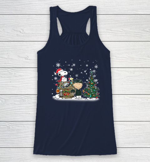 NFL Philadelphia Eagles Snoopy Charlie Brown Christmas Football Super Bowl Racerback Tank 5