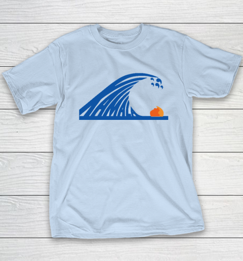 Blue Wave For Kamala Harris Trump Funny Youth T-Shirt 5