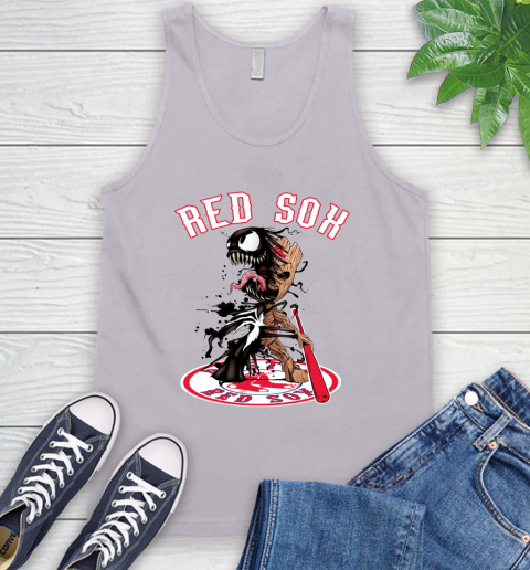 MLB Boston Red Sox Baseball Venom Groot Guardians Of The Galaxy Tank Top 4