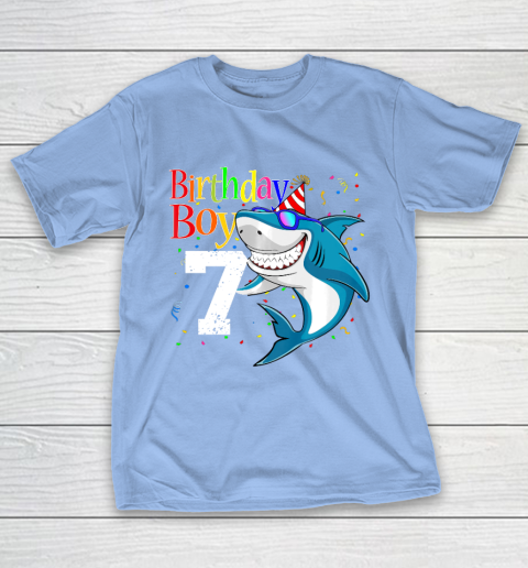 Kids 7th Birthday Boy Shark Shirts 7 Jaw Some Four Tees Boys 7 Years Old T-Shirt 10