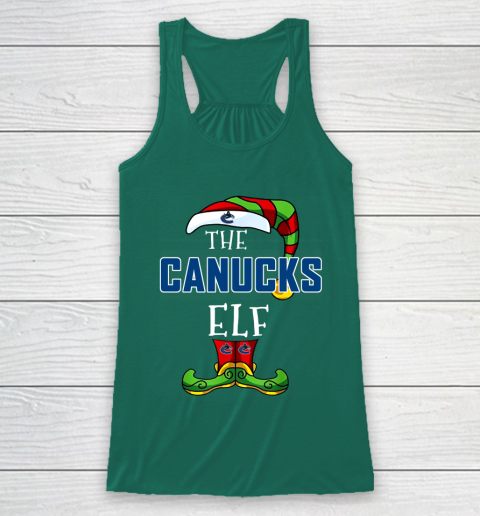Vancouver Canucks Christmas ELF Funny NHL Racerback Tank 5