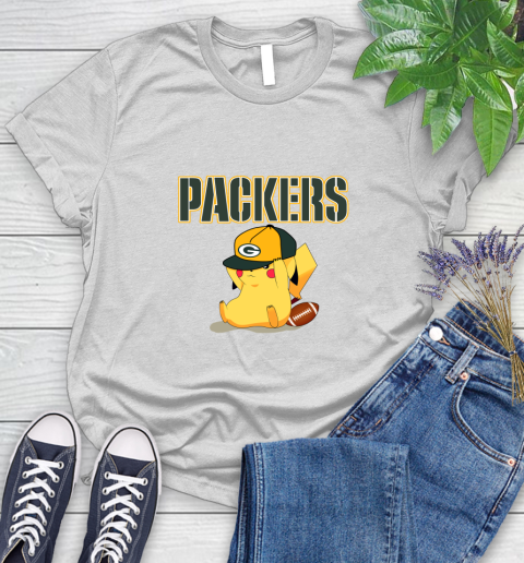 NFL Pikachu Football Sports Green Bay Packers Women's T-Shirt
