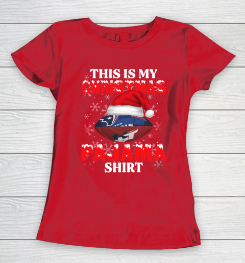 Houston Texans This Is My Christmas Pajama Shirt NFL Women's T-Shirt 9