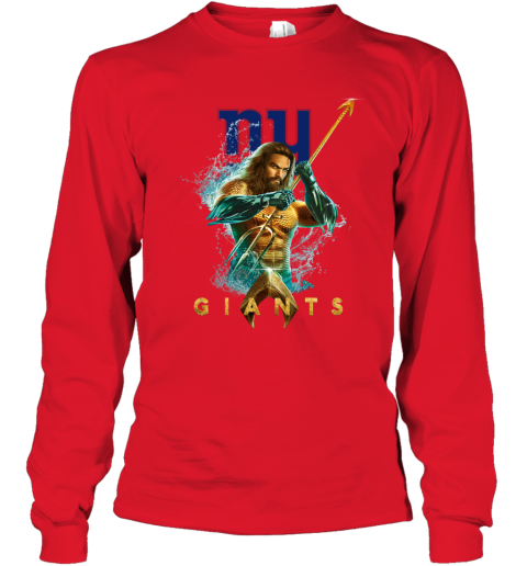 NFL New York Giants Aquaman DC Football Sports y3MNTtWkXp3 long sleeve tee 14 95 151514 front red