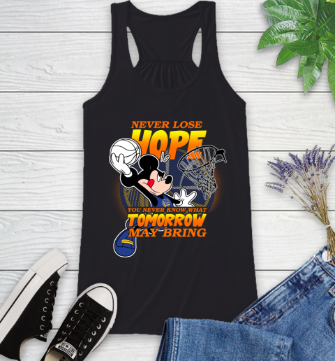 Golden State Warriors NBA Basketball Mickey Disney Never Lose Hope Racerback Tank