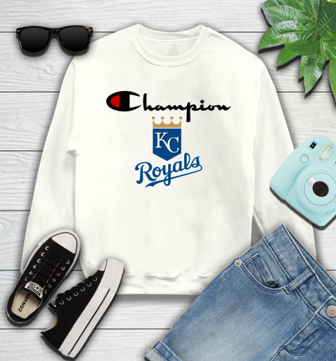 MLB Baseball Kansas City Royals Champion Shirt Youth Sweatshirt