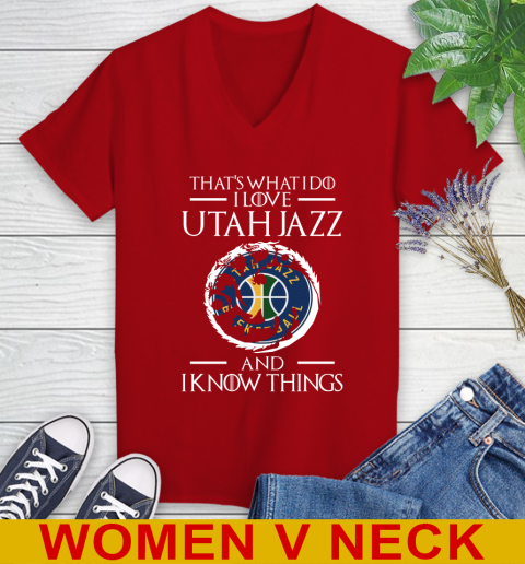 Utah Jazz NBA Basketball That's What I Do I Love My Team And I Know Things Game Of Thrones 82