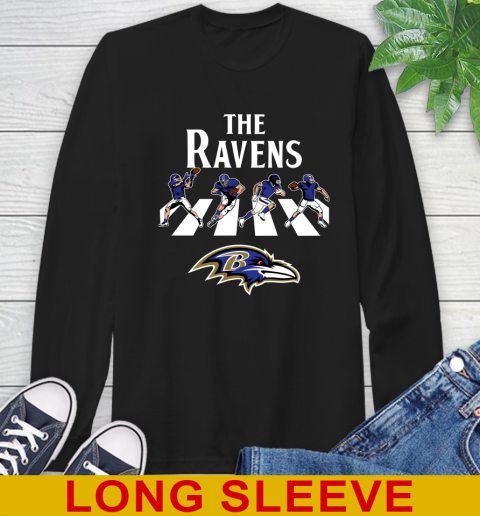 NFL Football Baltimore Ravens The Beatles Rock Band Shirt Long Sleeve T-Shirt