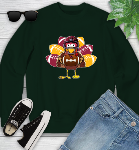 Arizona Cardinals Turkey Thanksgiving Day Youth Sweatshirt 10