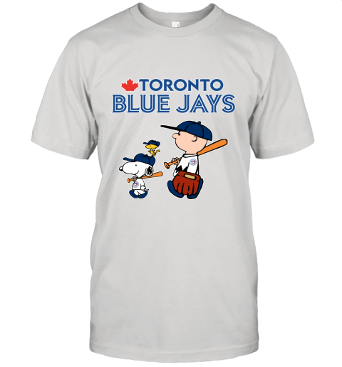 Toronto Blue Jays Let's Play Baseball Together Snoopy MLB Unisex Jersey Tee