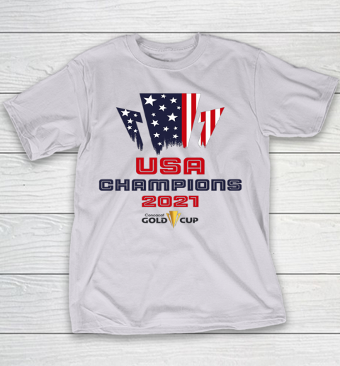 USA Champions 2021 Gold Cup Jersey Concacaf Youth T-Shirt 2