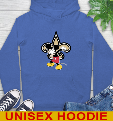 New Orleans Saints NFL Football Dabbing Mickey Disney Sports Hoodie 9