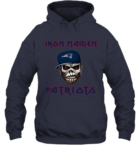 NFL New England Patriots Iron Maiden Rock Band Music Football Sports 9nJvzv4VCXZ hoodie 23 95 151514 front navy