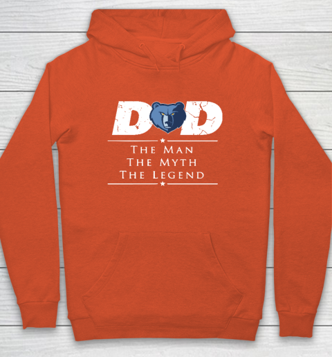 Memphis Grizzlies NBA Basketball Dad The Man The Myth The Legend Hoodie - Image 4