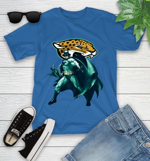 NFL Batman Football Sports Jacksonville Jaguars Youth T-Shirt 9