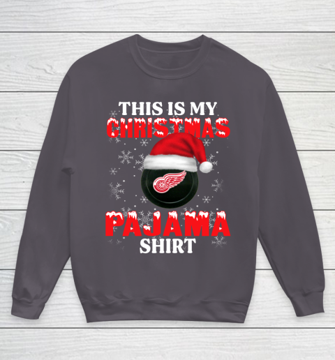 Detroit Red Wings This Is My Christmas Pajama Shirt NHL Youth Sweatshirt 5