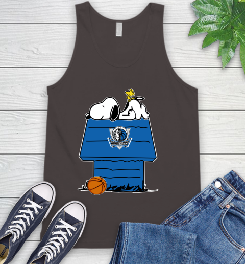 Dallas Mavericks NBA Basketball Snoopy Woodstock The Peanuts Movie Tank Top 7