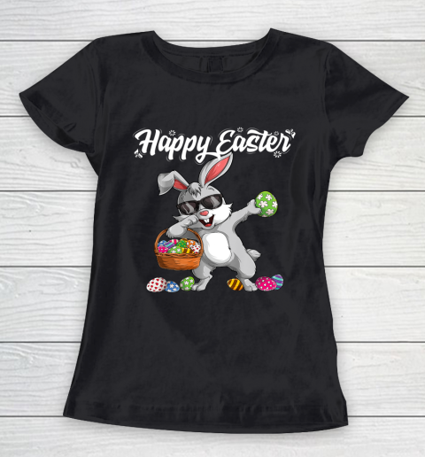 Dabbing Rabbit Easter Day Eggs Dab Boys Girls Kid gift bunny Women's T-Shirt