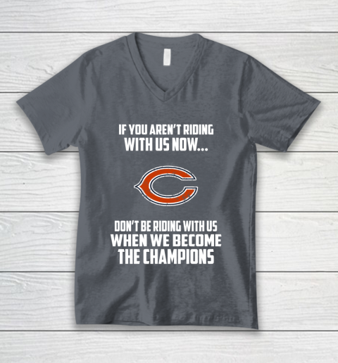 NFL Chicago Bears Football We Become The Champions V-Neck T-Shirt 4