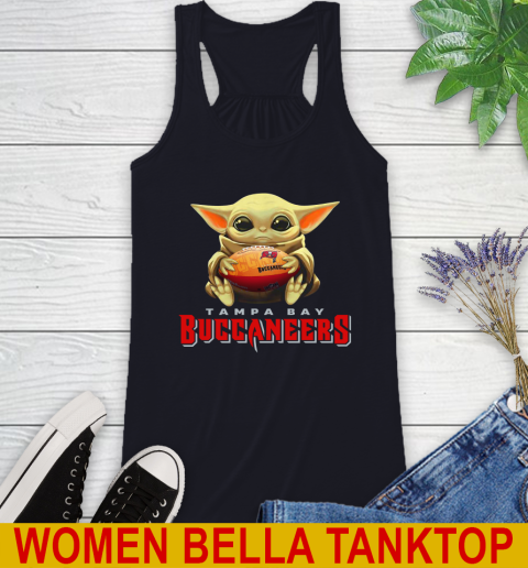 NFL Football Tampa Bay Buccaneers Baby Yoda Star Wars Shirt Racerback Tank 10