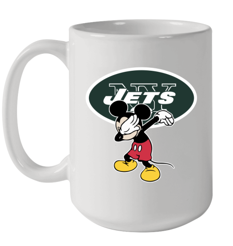 New York Jets NFL Football Dabbing Mickey Disney Sports Ceramic Mug 15oz