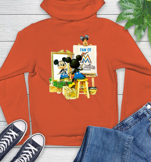 MLB Baseball Miami Marlins Mickey Drawing Shirt 16
