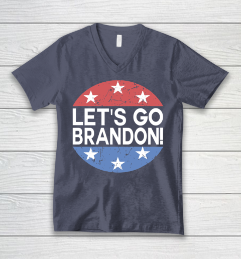 Let's Go Brandon Funny FJB 2021 V-Neck T-Shirt 5