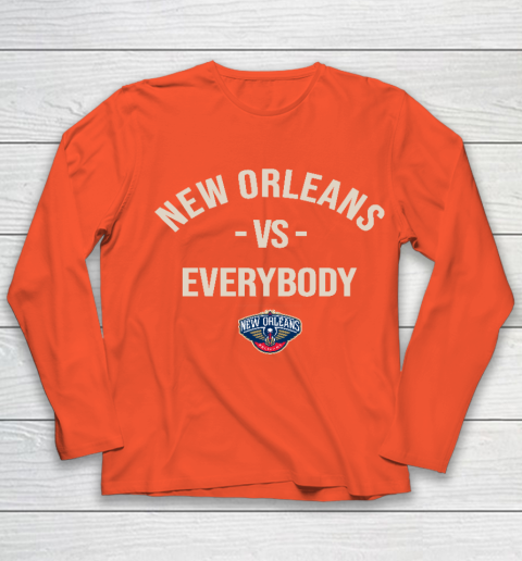 New Orleans Pelicans Vs Everybody Youth Long Sleeve 3