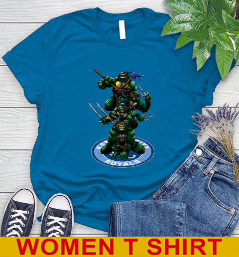 MLB Baseball Kansas City Royals Teenage Mutant Ninja Turtles Shirt Women's T-Shirt 7