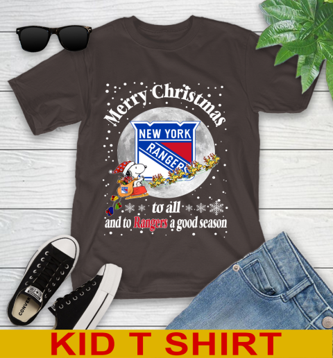 New York Rangers Merry Christmas To All And To Rangers A Good Season NHL Hockey Sports Youth T-Shirt 6