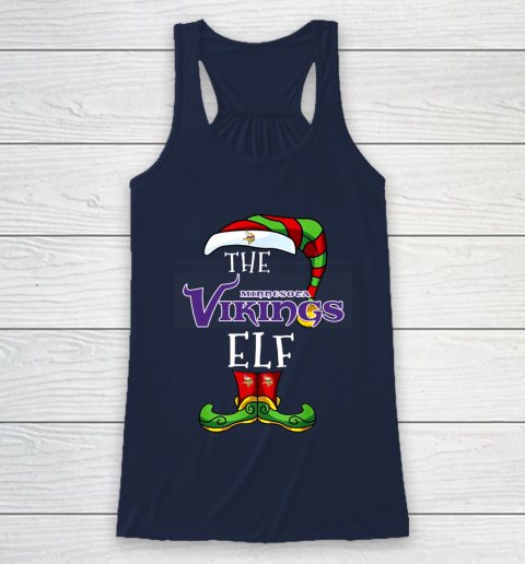 Minnesota Vikings Christmas ELF Funny NFL Racerback Tank 8