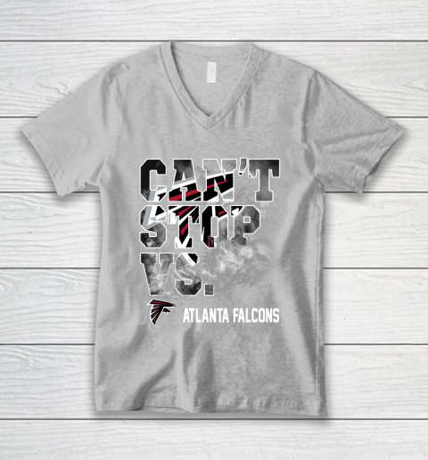 NFL Atlanta Falcons Can't Stop Vs V-Neck T-Shirt 3