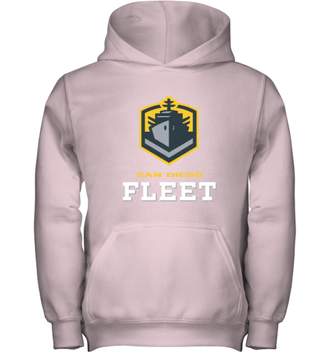 San Diego Fleet logo 8h87 san diego fleetlogo youth hoodie 43 front light pink