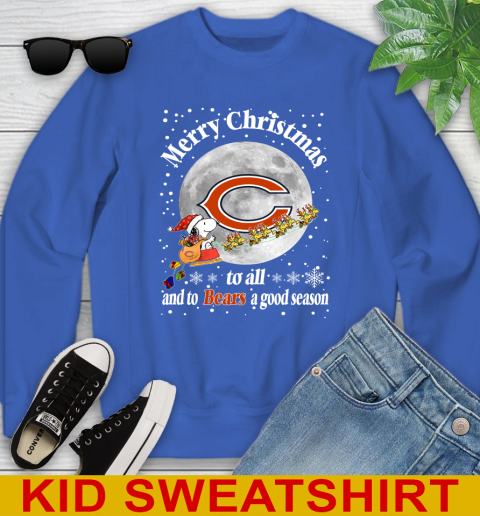 Chicago Bears Merry Christmas To All And To Bears A Good Season NFL Football Sports Youth Sweatshirt 6