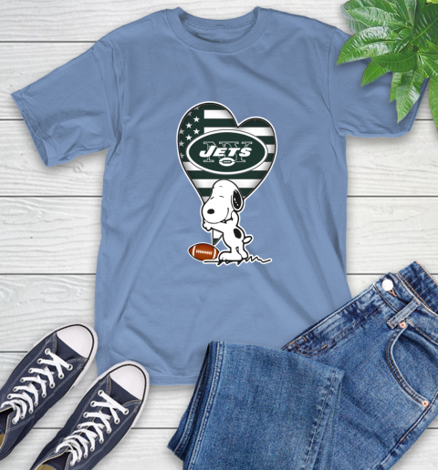New York Jets NFL Football The Peanuts Movie Adorable Snoopy T-Shirt 11