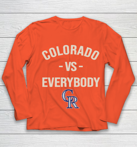 Colorado Rockies Vs Everybody Youth Long Sleeve 3