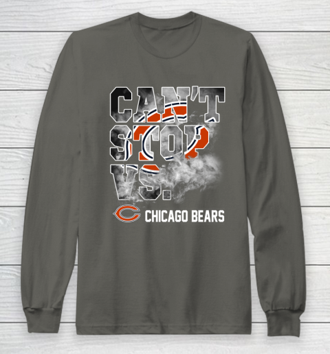 NFL Chicago Bears Can't Stop Vs Long Sleeve T-Shirt 5