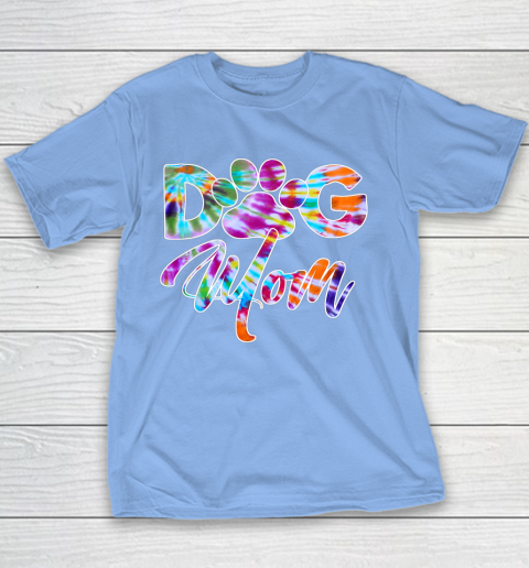 Dog Mom Shirt Tie Dye Dog Mom Apparel for Women Dog Lover Gifts Paw Youth T-Shirt 8