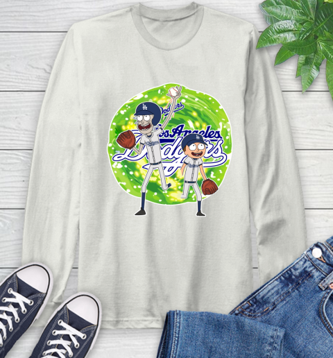 MLB Los Angeles Dodgers Rick And Morty Baseball Sports Long Sleeve T-Shirt 12