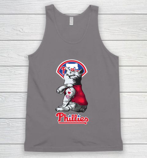 MLB Baseball My Cat Loves Philadelphia Phillies Tank Top 6