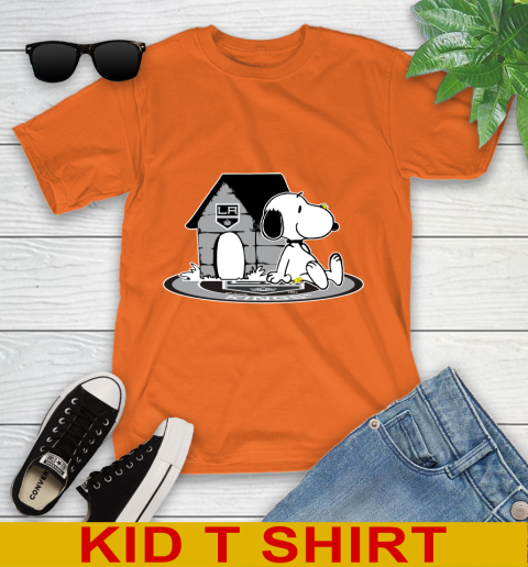 NHL Hockey Los Angeles Kings Snoopy The Peanuts Movie Shirt Youth T-Shirt 7