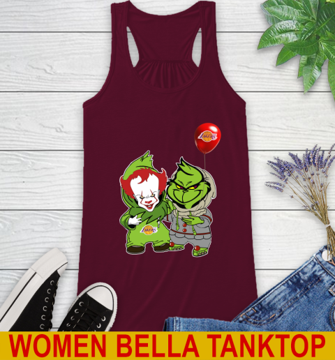 Los Angeles Lakers Baby Pennywise Grinch Christmas NBA Basketball Racerback Tank 3