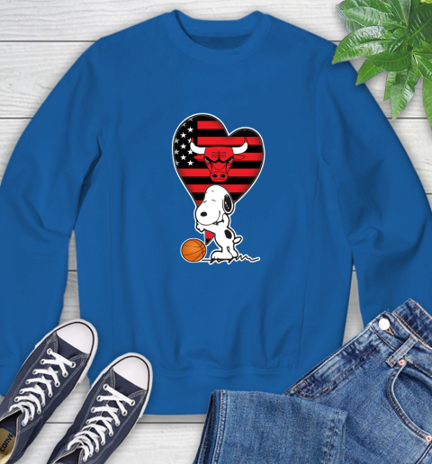 Chicago Bulls NBA Basketball The Peanuts Movie Adorable Snoopy Sweatshirt 8