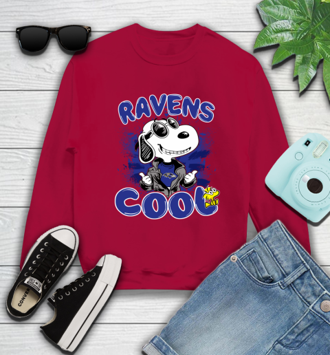 NFL Football Baltimore Ravens Cool Snoopy Shirt Sweatshirt 8
