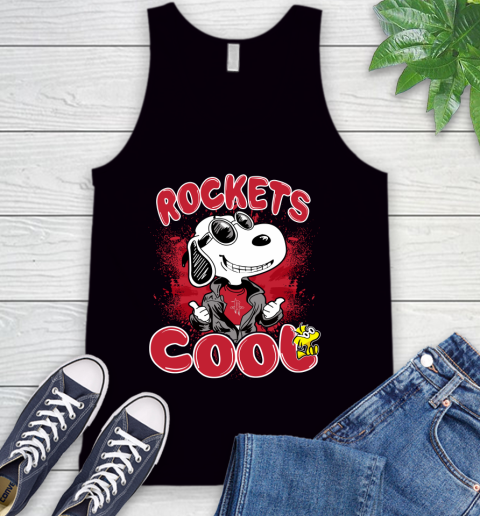NBA Basketball Houston Rockets Cool Snoopy Shirt Tank Top