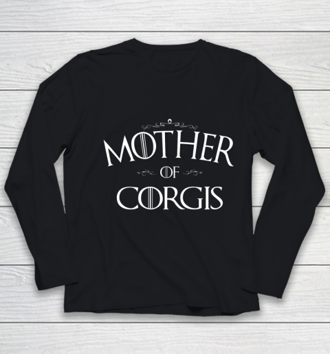 Dog Mom Shirt Mother of Corgis Shirt Mom of Corgi Dog Lover Gift Youth Long Sleeve