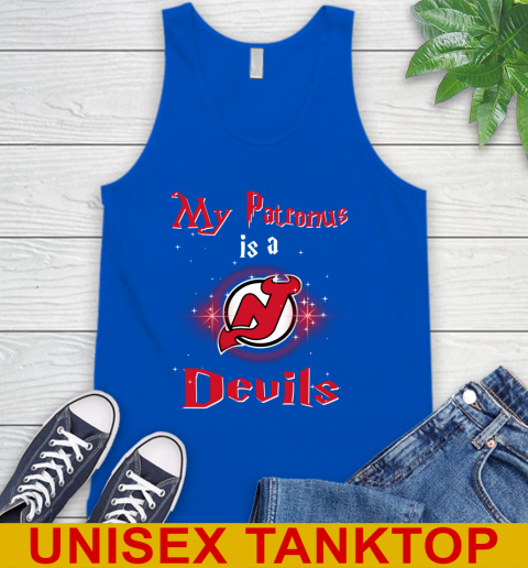 NHL Hockey Harry Potter My Patronus Is A New Jersey Devils Tank Top 4