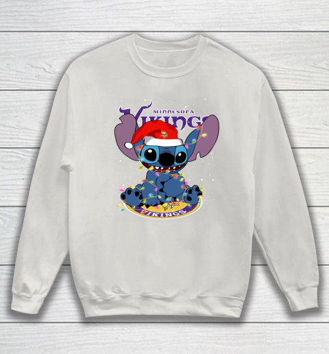 Minnesota Vikings NFL Football noel stitch Christmas Sweatshirt 8