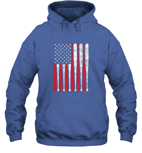 lukc vintage american flag baseball men boys apparel dad 4th july gift hoodie 23 front royal