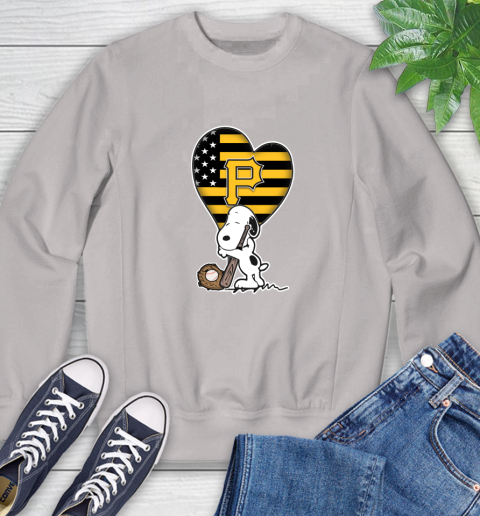 Pittsburgh Pirates MLB Baseball The Peanuts Movie Adorable Snoopy Sweatshirt 12